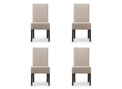 4x Chair Set Upholstered Seat Chairs Set Waiting Room Office Practice Lounge