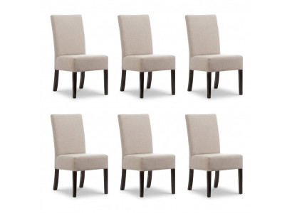 6x Chair Set Upholstered Seat Chairs Suite Waiting Room Office Practice Lounge Club