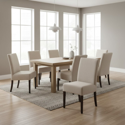 8x Chair Set Upholstered Seat Chairs Furniture Waiting Room Office Practice Lounge Club