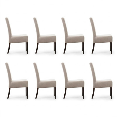 8x Chair Set Upholstered Seat Chairs Furniture Waiting Room Office Practice Lounge Club