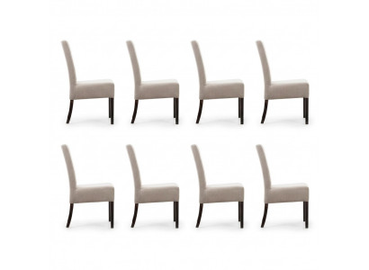 8x Chair Set Upholstered Seat Chairs Furniture Waiting Room Office Practice Lounge Club