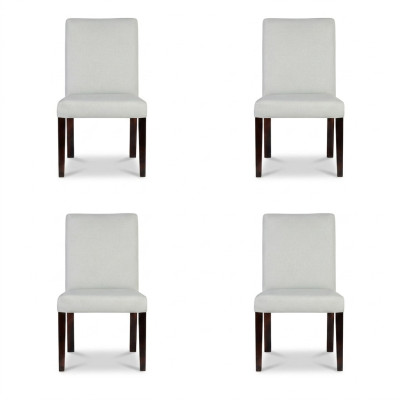 4x chairs chair upholstery design lounge club seat backrest set armchair new