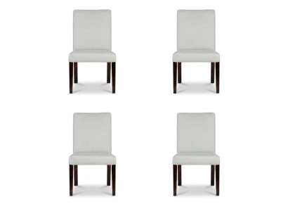 4x chairs chair upholstery design lounge club seat backrest set armchair new