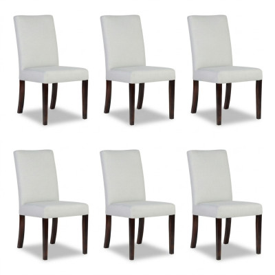 6x chairs chair upholstery design lounge club seat back set armchair new
