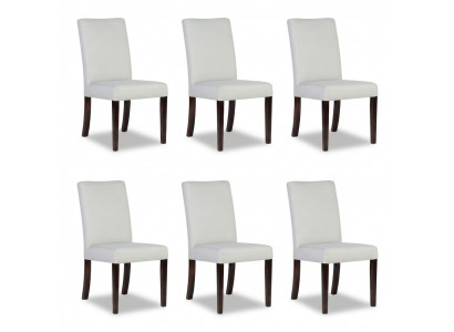 6x chairs chair upholstery design lounge club seat back set armchair new