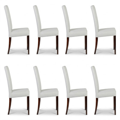 8x chairs chair upholstery design lounge club seat reclining set armchair new