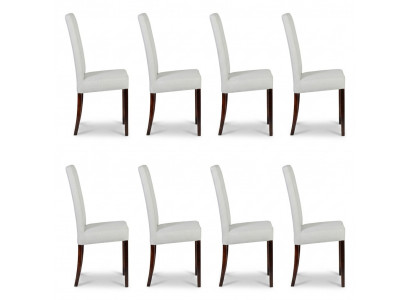 8x chairs chair upholstery design lounge club seat reclining set armchair new
