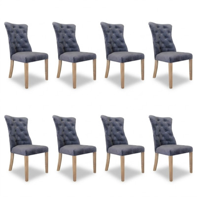 8x chairs seat upholstery design Chesterfield set armchair complete set