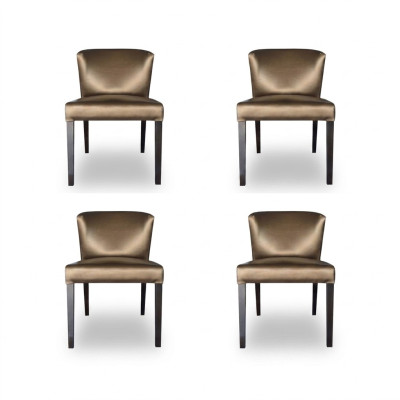 4x Chairs Chair Upholstered Design Backrest Suite Armchair Complete Modern Set New