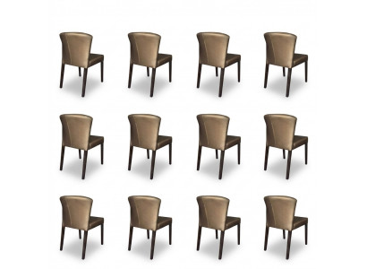 8x chairs chair cushion design backrest set armchair complete modern set new