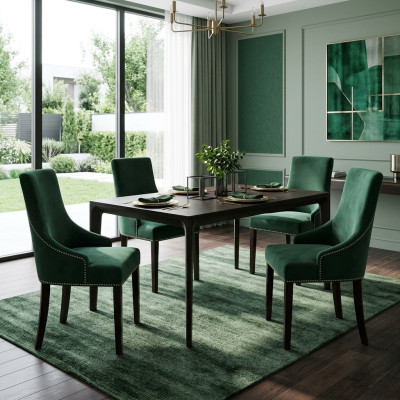 4x Design Upholstered Seat Chairs Chair Set Armchair Lounge Club Set