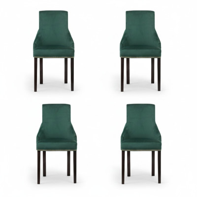 4x Design Upholstered Seat Chairs Chair Set Armchair Lounge Club Set