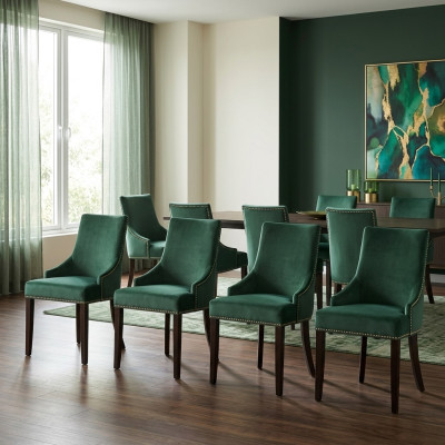8x Design Upholstered Seat Chairs Chair Set Armchair Lounge Club Set