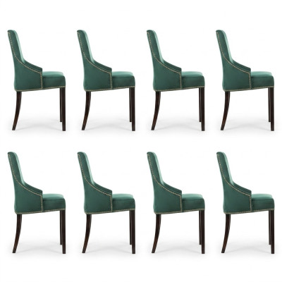 8x Design Upholstered Seat Chairs Chair Set Armchair Lounge Club Set
