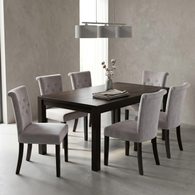6x Design Upholstered Seat Chairs Chair Dining Set Armchair Lounge Club Armchair