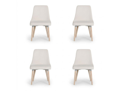 4x Design Upholstered Seat Chairs Chair Set Lounge Armchair Club Set