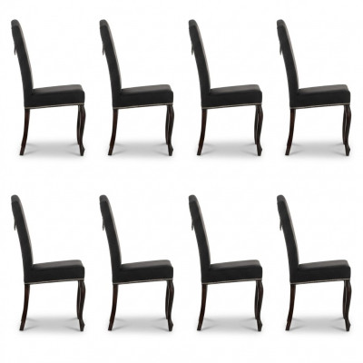 8x Chesterfield chairs upholstered armchair chair design seating club set new