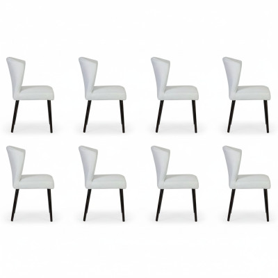 8x Design Armchair Lounge Club Upholstered Chair Set Living Room Recliner New