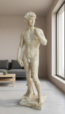 David Sculpture Sculptures Figures Antique Style Statue Statues Figure XXL 115cm New
