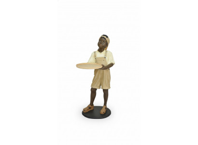 Stand, Tray, Cards, Drinks, Figure, Figures, Statue, Boy, Gastronomy, Sculpture