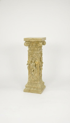 Design column cupids sculptures figures decoration stand flower pedestal