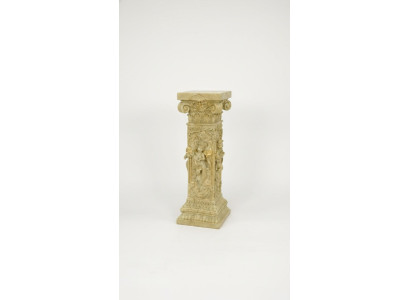 Design column cupids sculptures figures decoration stand flower pedestal