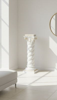 Column Marble Style Decoration Column Statue Sculpture Stand Sculptures Decoration 1015