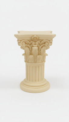 Medusa Column Roman Columns Marble Sculpture Figure Deco Decoration Stand 1021