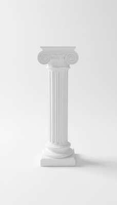 Medusa Column Roman Columns Marble Sculpture Figure Deco Decoration Stand 1048
