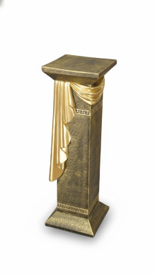Medusa Column Roman Columns Marble Sculpture Figure Decor Decoration Stand 1087