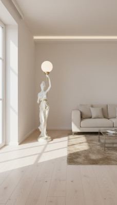 XXL Design Floor Lamp Standing Light 153cm Lamp Sculpture Figure Figures Statue