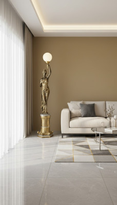 XXL Design Floor Lamp Standing Lights Lamp Sculpture Figure Figures Statue 227cm