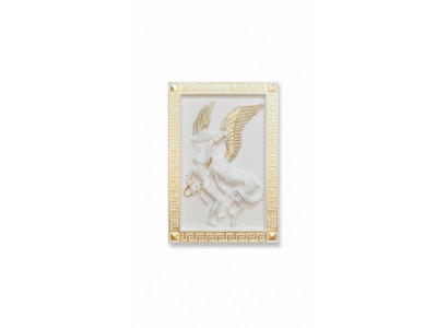 Pegasus Wall Relief Antique Style Relief Wall Painting Ancient Handcrafted Picture Horse