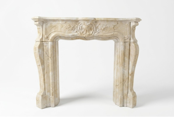Fireplace stove cladding surround marble style decoration baroque classic fireplaces