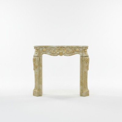 Fireplace cladding surround marble style decoration baroque classical fireplaces stove