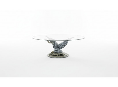 Design Medusa Coffee Table Glass Table Table Side Tables Couch Classic 42cm