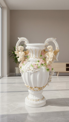 Design flower pot decoration XXL vase vases handcrafted decor goblet trophy 70cm