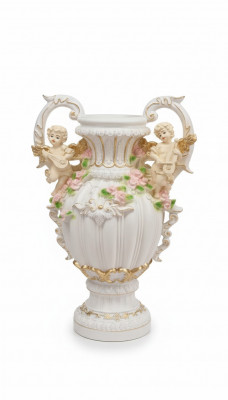 Design flower pot decoration XXL vase vases handcrafted decor goblet trophy 70cm