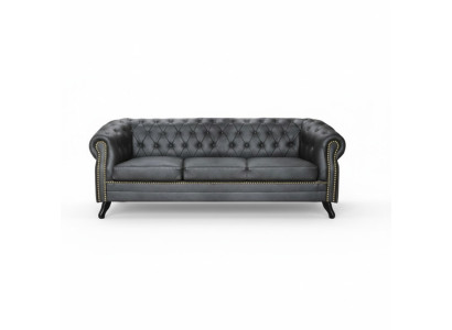Chesterfield Sofa Set Sofa 3+1+1 Couch Upholstery Set Sofas Couches Leather Fabric