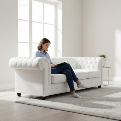 Chesterfield Sofa Set Sofa 3+1+1 Couch Upholstery Set Sofas Couches S1