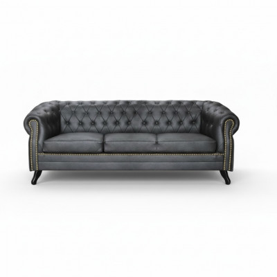 Chesterfield Sofa Set Sofa 3+1 Couch Upholstery Set Sofas Couches Couches Leather
