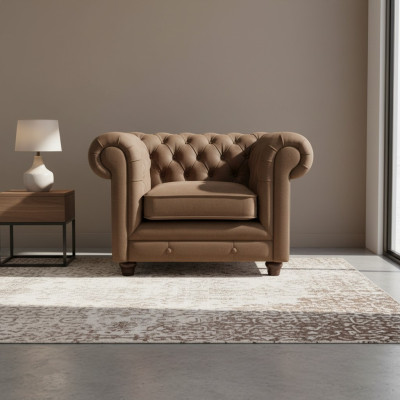 Chesterfield 3+1 seater upholstered sofa set couch leather sofas living room sofa