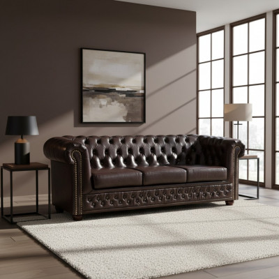 Chesterfield sofa set sofa 3+1 couch upholstery set sofas couches leather furniture