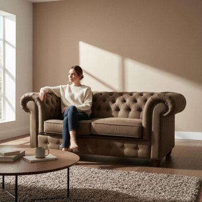 Chesterfield Sofa Set 3+2+1 Couch Upholstery Set Sofas Couches Complete Set