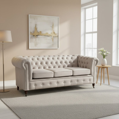 Chesterfield Sofa Set 3+2 Oxford Couch Upholstery Set Sofas Couches New