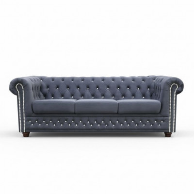 Chesterfield sofa set sofa upholstery crystal stones leather set 3+2 couch