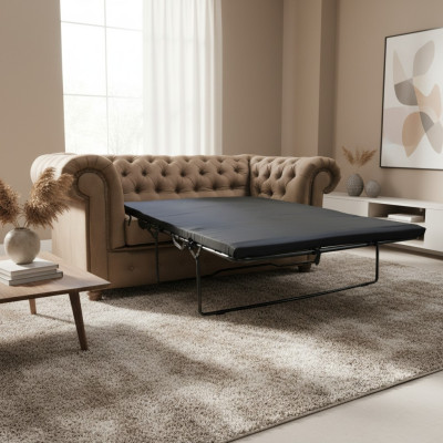 Chesterfield Cambridge 2-seater sofa office couch with bed function sofas couches