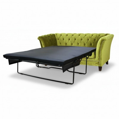 Chesterfield Sofa Bed 2-Seater Sofa Bed Function Couch Upholstered Sofas