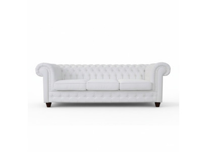 Design Classic Chesterfield Big XXL Couch Leather Textile Sofas Couch 3-Seater