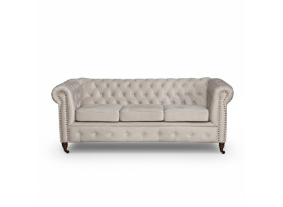 Design classic Chesterfield upholstered sofa couch set 3-seater leather sofa new